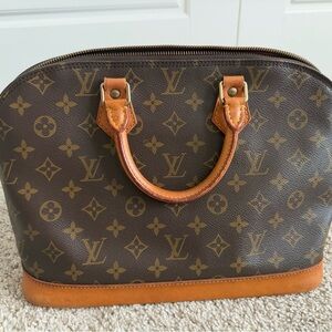 Louis Vuitton Alma Monogram Handbag (Date Code: VI 1922= France Dec 1992)